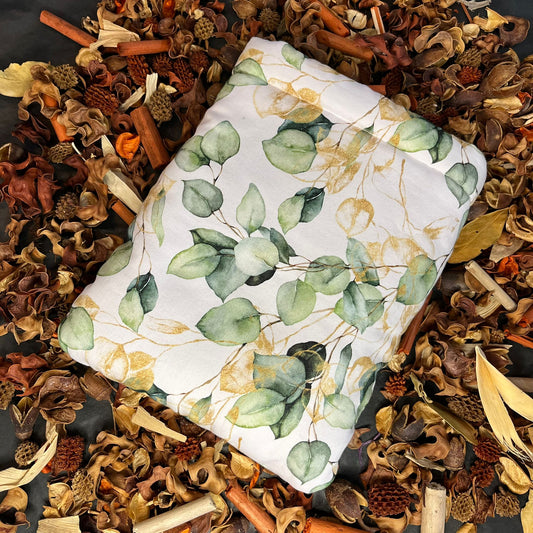 Husă Green & Gold Leaves